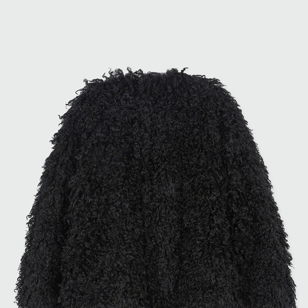 [EENK] / ☆ ZUFF Faux Fur Jacket / Black ZUFF Faux Fur Jacket - Black : EENK SHOP
