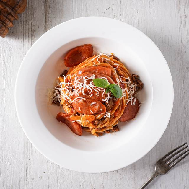 <b>나폴리탄 파스타</b><br><span style="color: rgb(195, 6, 47);">  Napolitan Pasta </span>