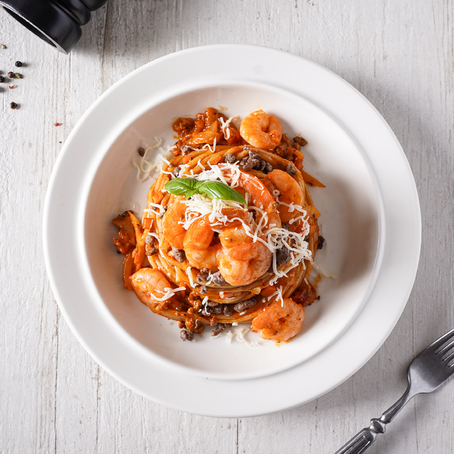 <b>로제 쉬림프 파스타</b><br><span style="color: rgb(195, 6, 47);">  Rose Shrimp Pasta </span>