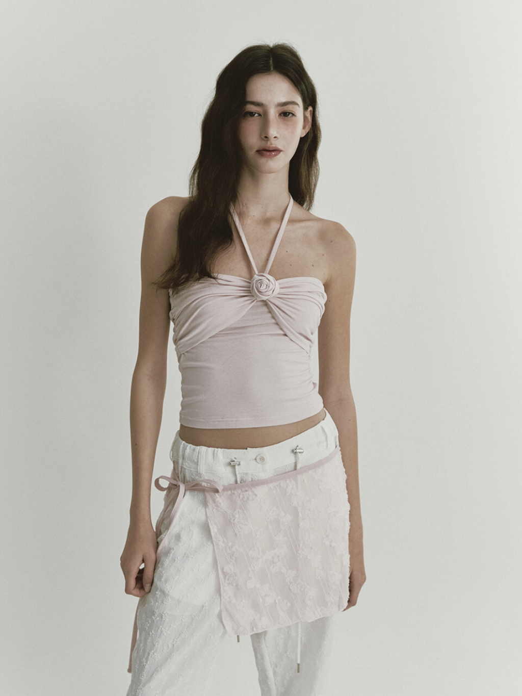 【ASURA】FLOWER LAYERED SKIRT FLOWER LAYERED SKIRT (PINK) : 아수라 (ASURA)