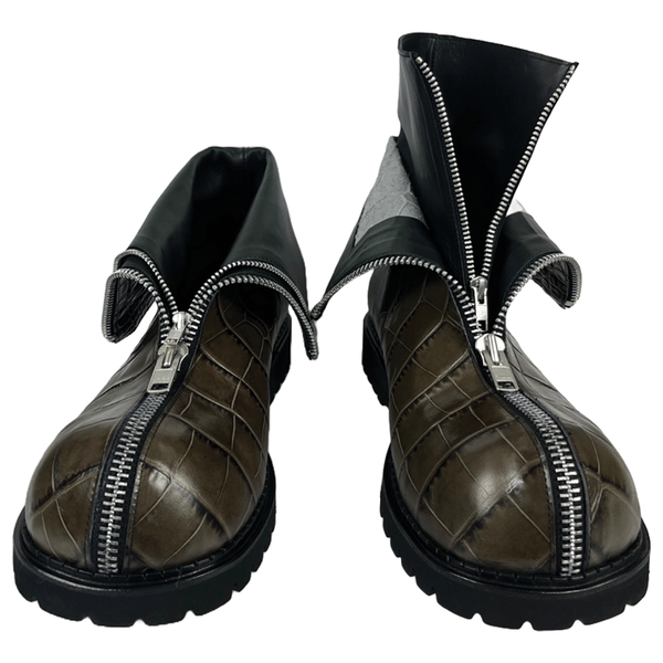 Big Foot 2 Zip 2 Layer Boots Croc Khaki : NO IDEA