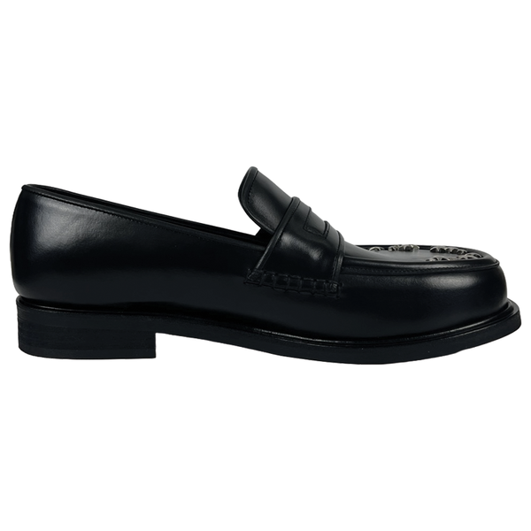 【関税込み】NO IDEA ブラック Wide Dough Star Sign ローファー Wide Dough Star Sign Loafer : NO IDEA