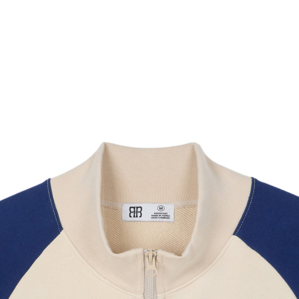 Raglan Full Zip Jacket - Cream Blue : 락케이크 Rock Cake