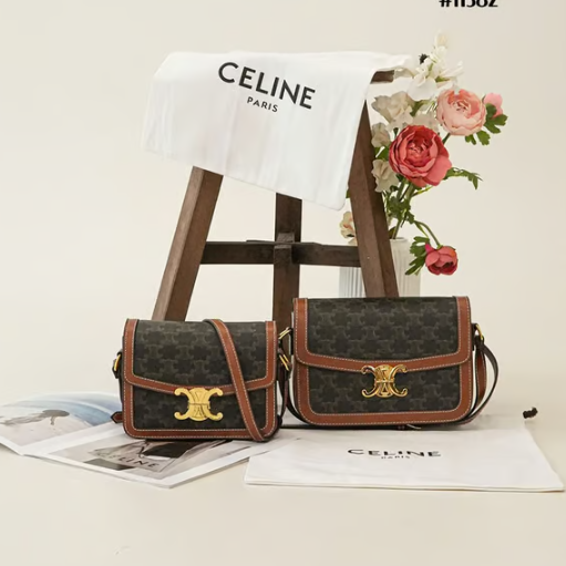 CELINE 셀린느 Teen틴 Triomphe트리오페 캔버스 숄더백