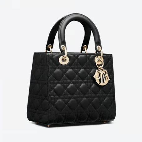 CHRISTIAN DIOR 크리스찬디올 LADY 레이디  블랙 미디엄 백