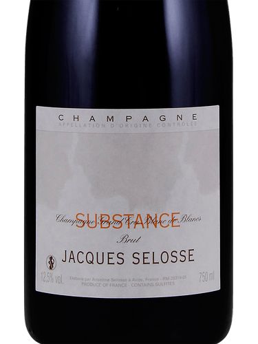 【入手困難】Jacques Selosse Substance Brut l N.V. Jacques Selosse Substance - CellarTracker