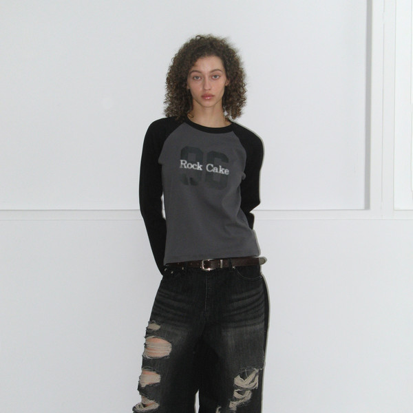★ROCKCAKE★FAYE DAMAGE JEANS Faye Damage Jeans - Black : 락케이크 Rock Cake