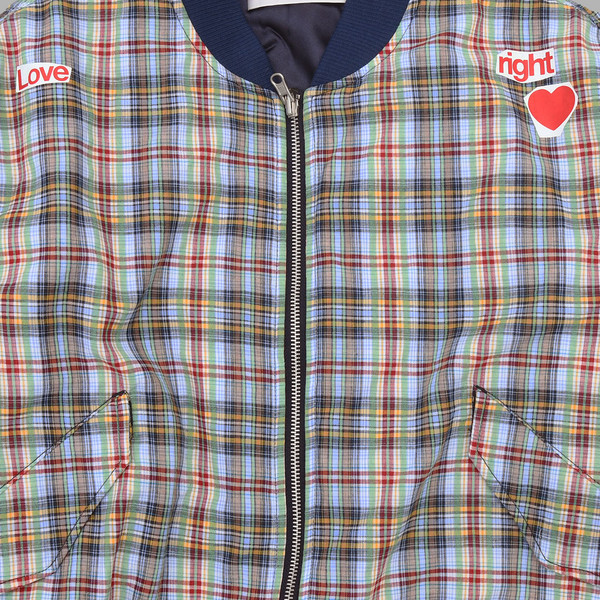 [THE MUSEUM VISITOR]★韓国人気★LOVE CHECK JACKET LOVE CHECK JACKET : THE MUSEUM VISITOR