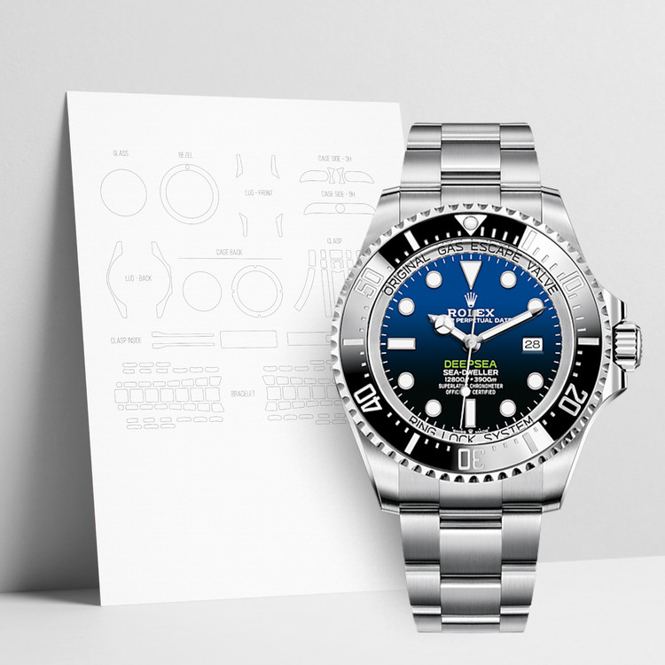 WATCHSHELLS ROLEX SEA-DWELLER DEEPSEA 116660 44MM OYSTER WATCH PROTECTION  FILM : Savor Your Timepieces, WatchShells