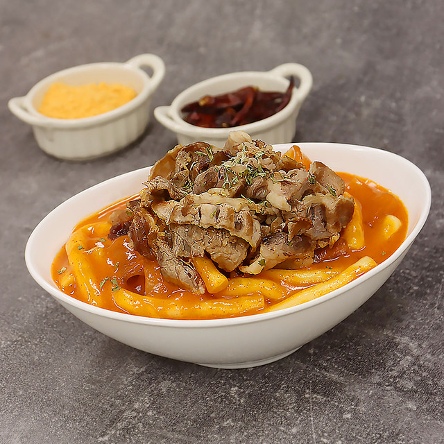 밀팡 마라 누들 로제 국물 떡볶이