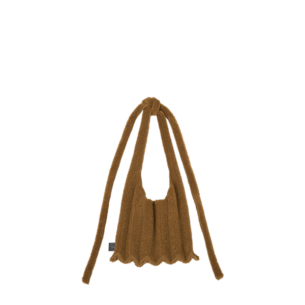 PLEATS MAMA 正規品関税込み POODLE SHOULDER BAG BURGUNDY POODLE MICRO BAG RED : PLEATSMAMA: Sustainable Knit Pleats Bag