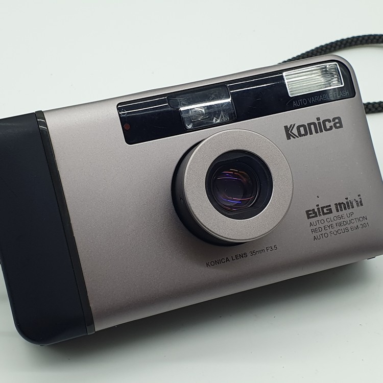 ＜訳あり＞KONICA BIG MINI BM-201 コンパクトフィルムカメラ Konica BIG ☆訳あり品☆ Konica コニカ BIG mini BM-201 メタリック
