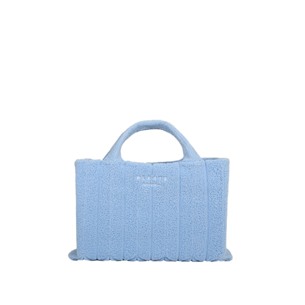 POODLE OVERSIZED TOTE BAG BABY BLUE : PLEATSMAMA