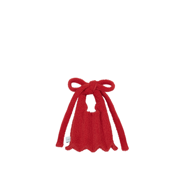 PLEATS MAMA ♥ Poodle Microbag /追跡付 POODLE MICRO BAG RED : PLEATSMAMA: Sustainable Knit Pleats Bag