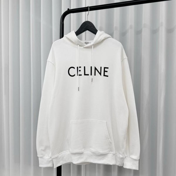 CELINE 셀린느 코튼 플리스 루즈 후디