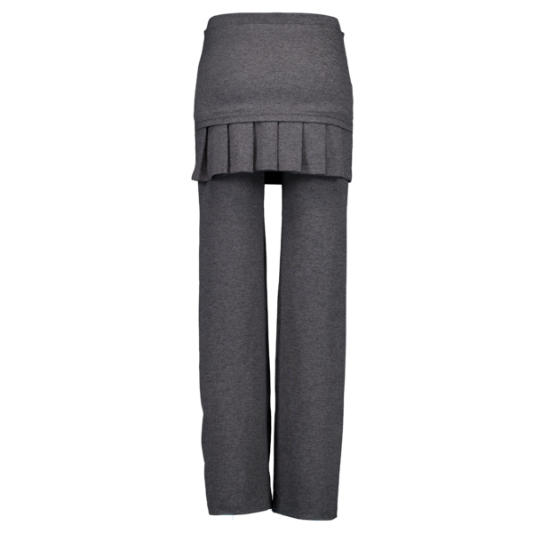 STRETCHING PLEATS PANTS GRAY : SHALOM