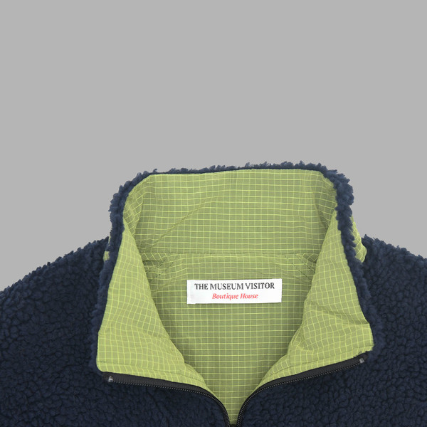 【THE MUSEUM VISITOR】REVERSIBLE FLEECE JACKET REVERSIBLE FLEECE JACKET (NAVY) : THE MUSEUM VISITOR