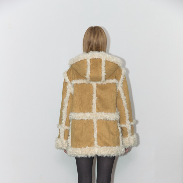 2WAYS SUEDE HOODIE MUSTANG (MUSTARD) : ASURA