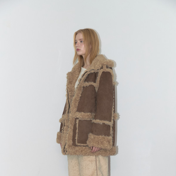 2WAYS SUEDE HOODIE MUSTANG (BROWN) : 아수라 (ASURA)
