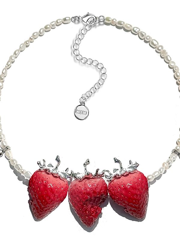 公式【1JINN STUDIO】M2M Strawberry Natural Pearl Necklace 1JINN M2M Strawberry Natural Baroque Pearl Necklace – CHINASQUAD