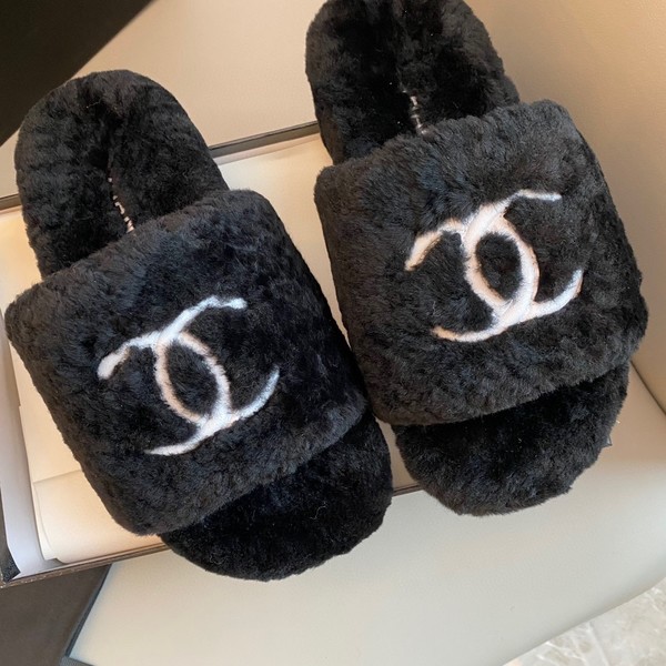 CHANEL 샤넬 양모 슬리퍼