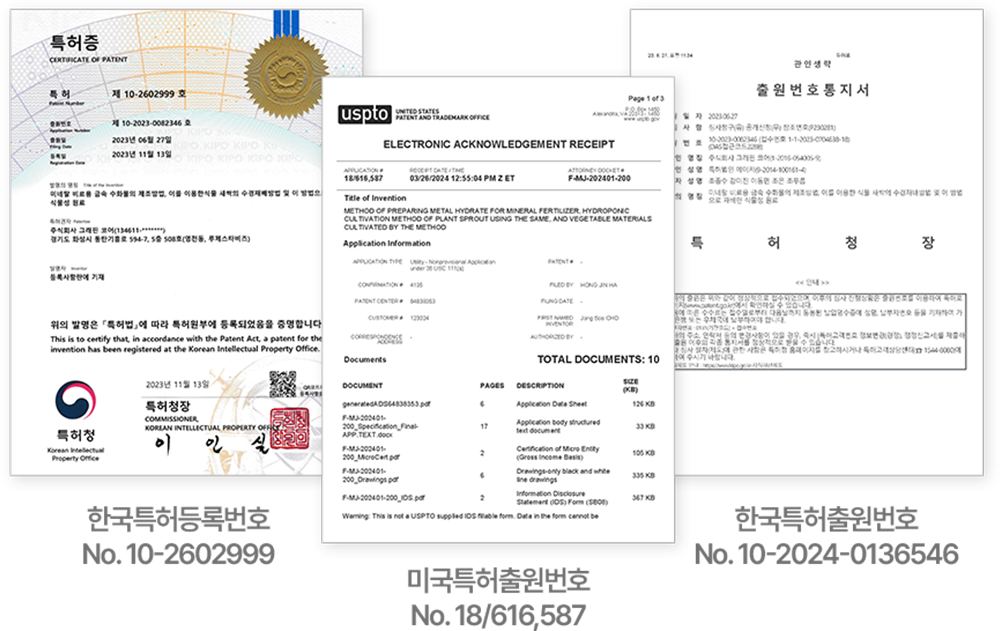 [국내외 특허 취득 완료]