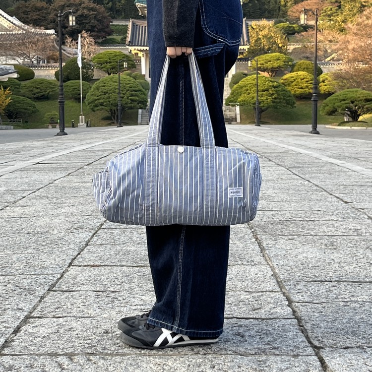 BAG ] PORTER 70th Anniversary stripe tote Bag ( made in