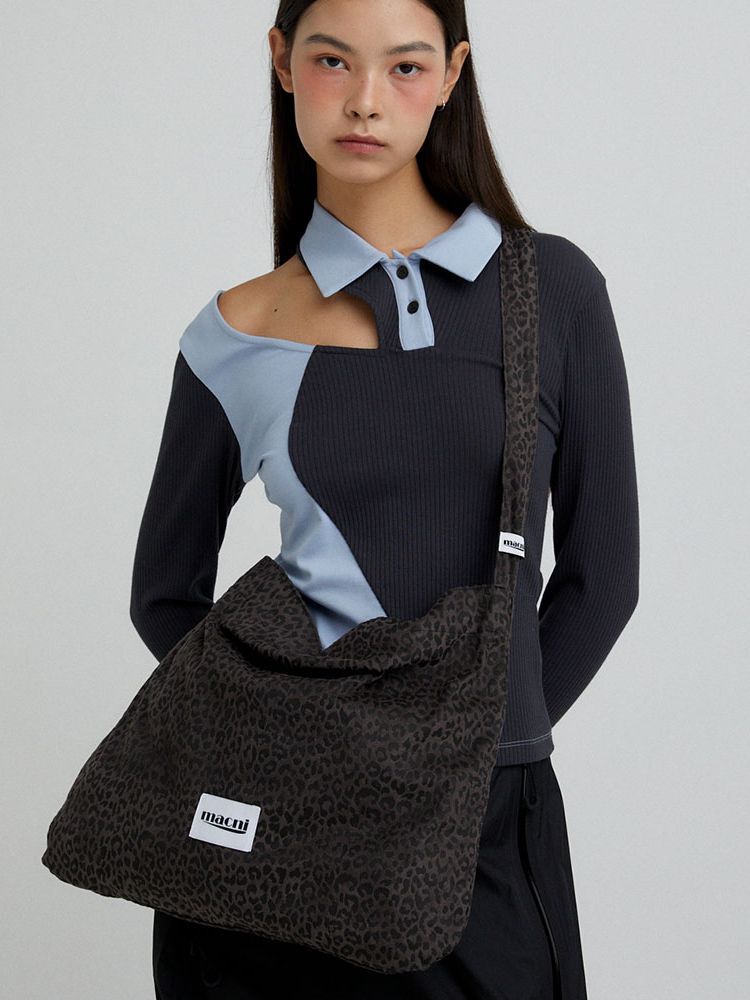 [MACNII] ★韓国NEW BRAND★LEOPARD ECO CROSS BAG MACNII] ☆韓国NEW BRAND☆LEOPARD ECO CROSS BAG (MACNI