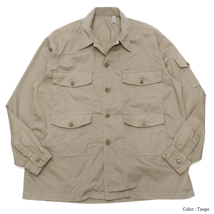 KAPTAIN SUNSHINE] KAPTAIN SUNSHINE Garment Dyed Safari Shirt
