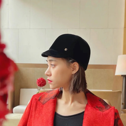 CHANEL 샤넬 벨벳 베레모