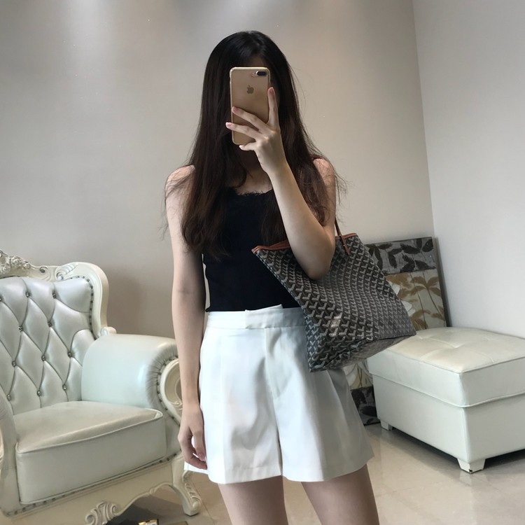 고야드 앙주 백 GM 블랙탄 블랙