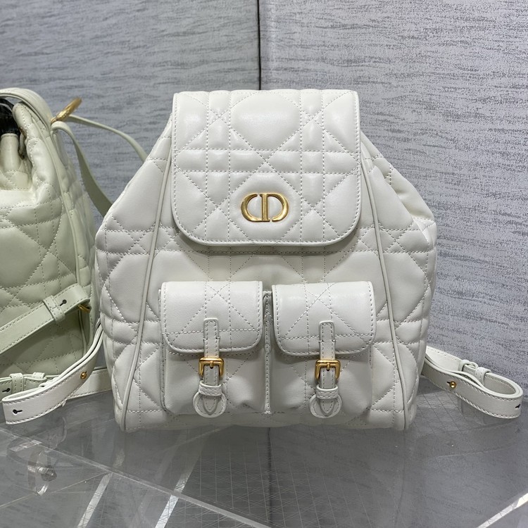 디올 카로 백팩 미디엄 화이트