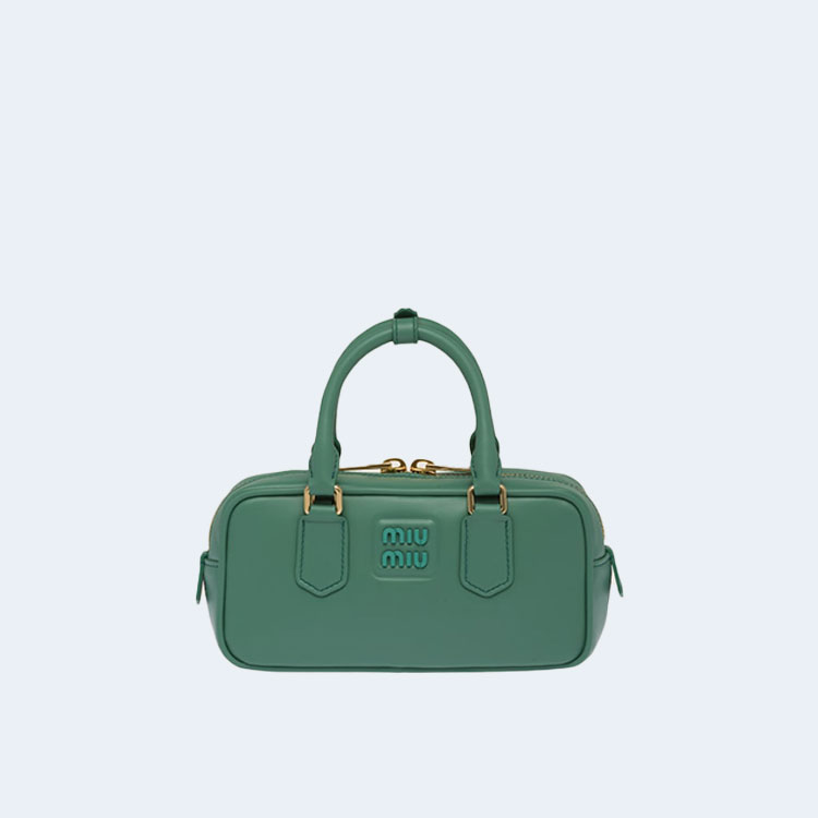 미우미우 레귤러 아르카디 가죽백 그린