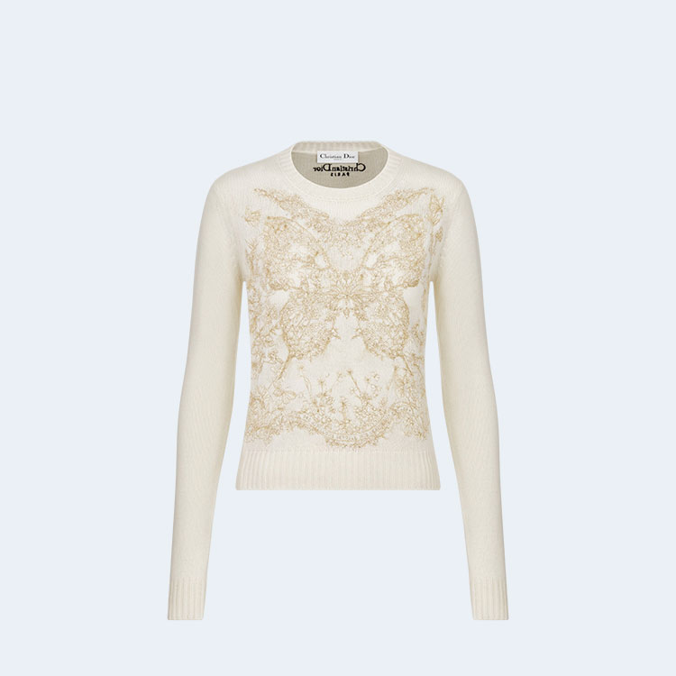디올 모티브 캐시미어 니트