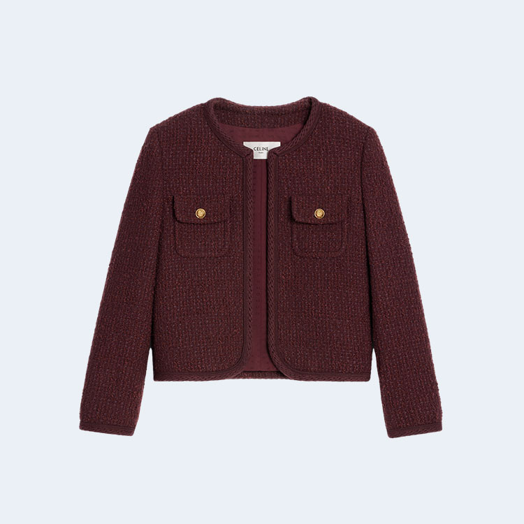 셀린느 트위드 버클 첼시아 자켓