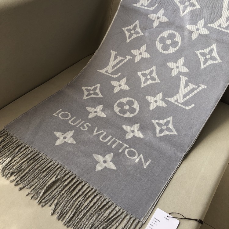 루이비통 캐시미어 100% 로고 머플러