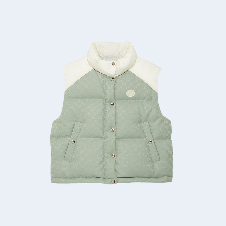 구찌 코튼 캔버스 패디드 질렛