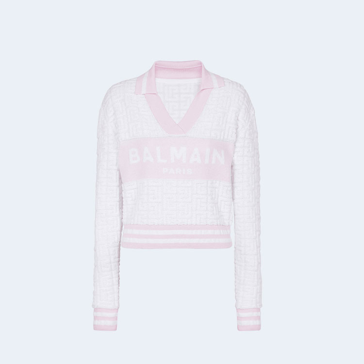 발망 모노그램 디테일 니트 폴로셔츠