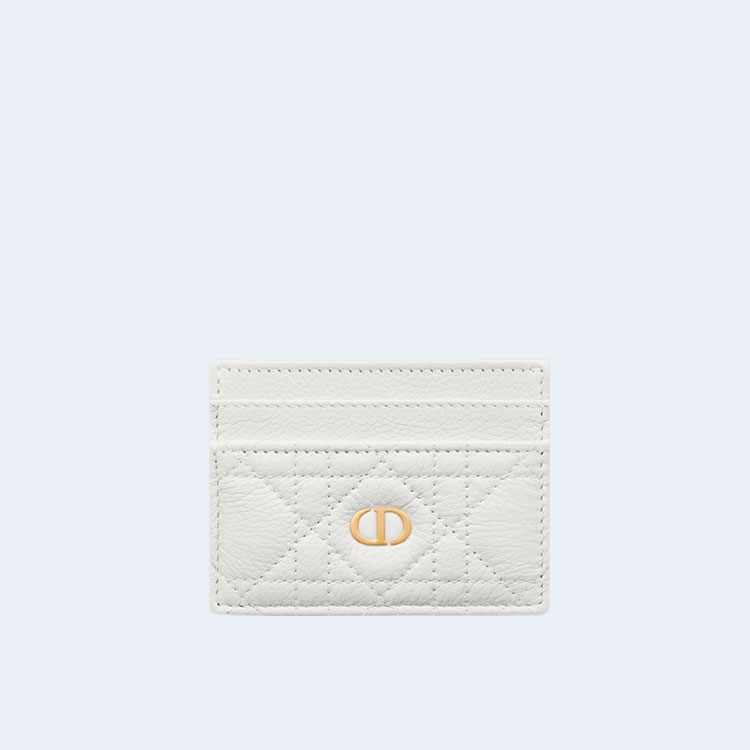 디올 카로 5-슬롯 카드 홀더 라떼