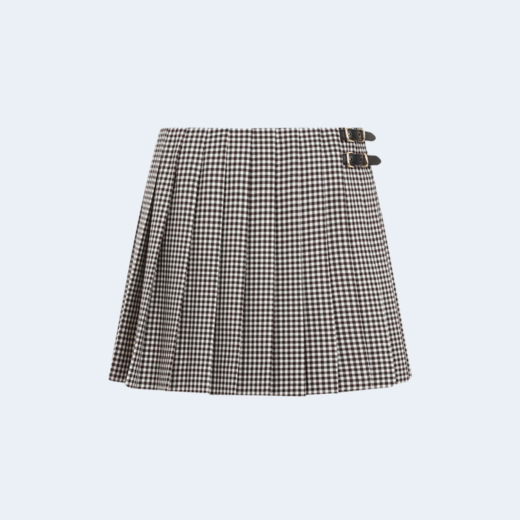 미우미우 플리츠 미니 스커트