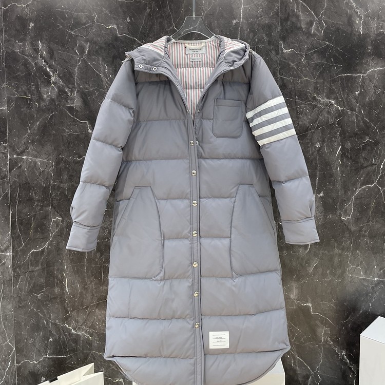 톰브라운 사선 완장 롱패딩