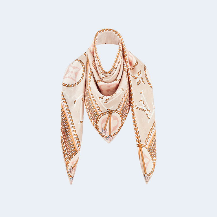 루이비통 브레이디드 모노그램 프린티드 숄