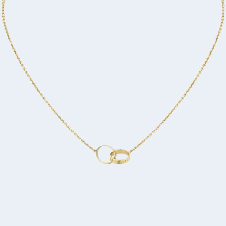 까르띠에 러브 옐로우 골드 다이아몬드 목걸이 B7212400