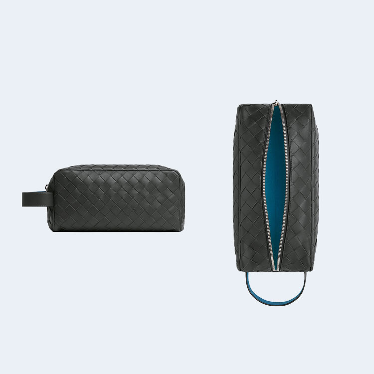 보테가 베네타 인트레치아토 투톤 여행용 파우치