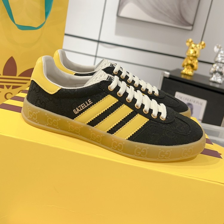 구찌 X 아디다스 가젤 GG 스니커즈 블랙