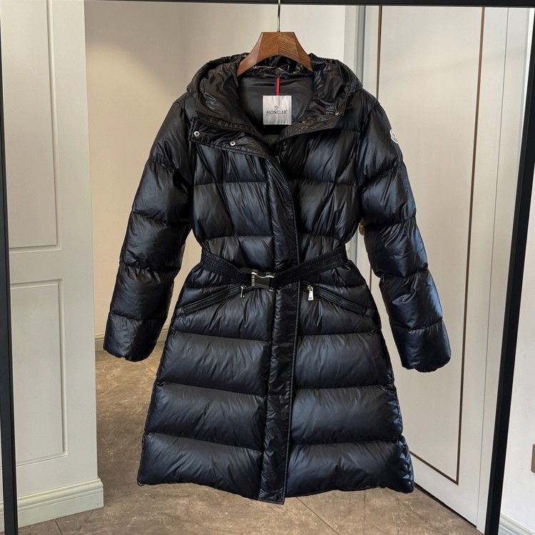 몽클레어 벨뷰 롱패딩 블랙