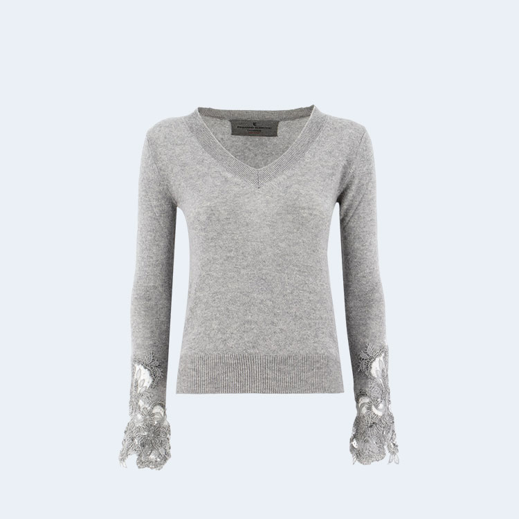 에르마노 설비노 그레이 스웨터