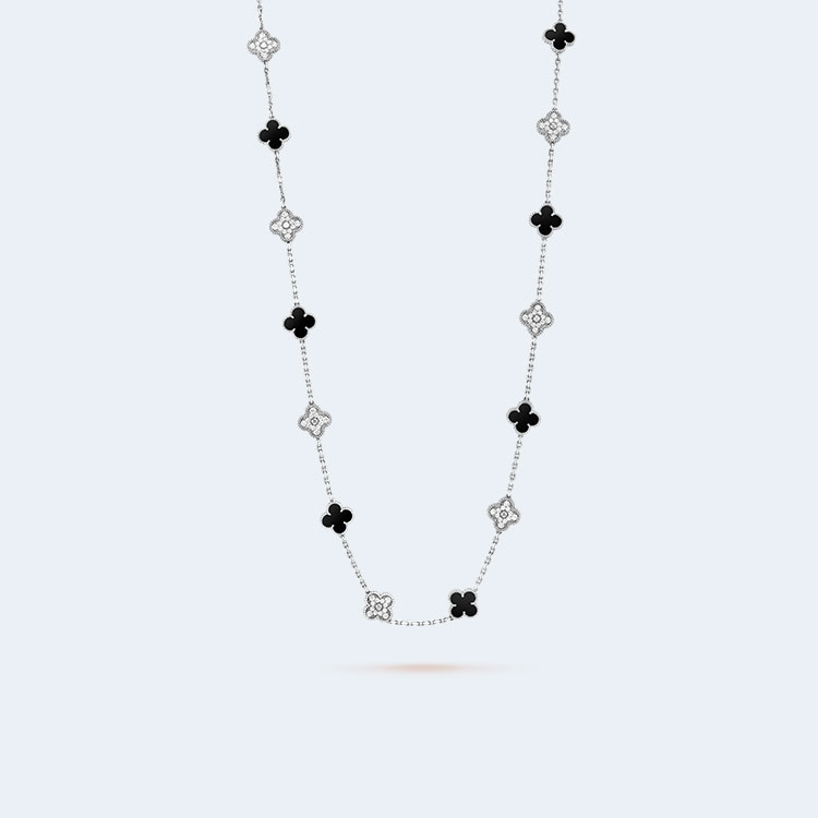 반클리프 앤 아펠 빈티지 알함브라 20 모티브 롱 목걸이