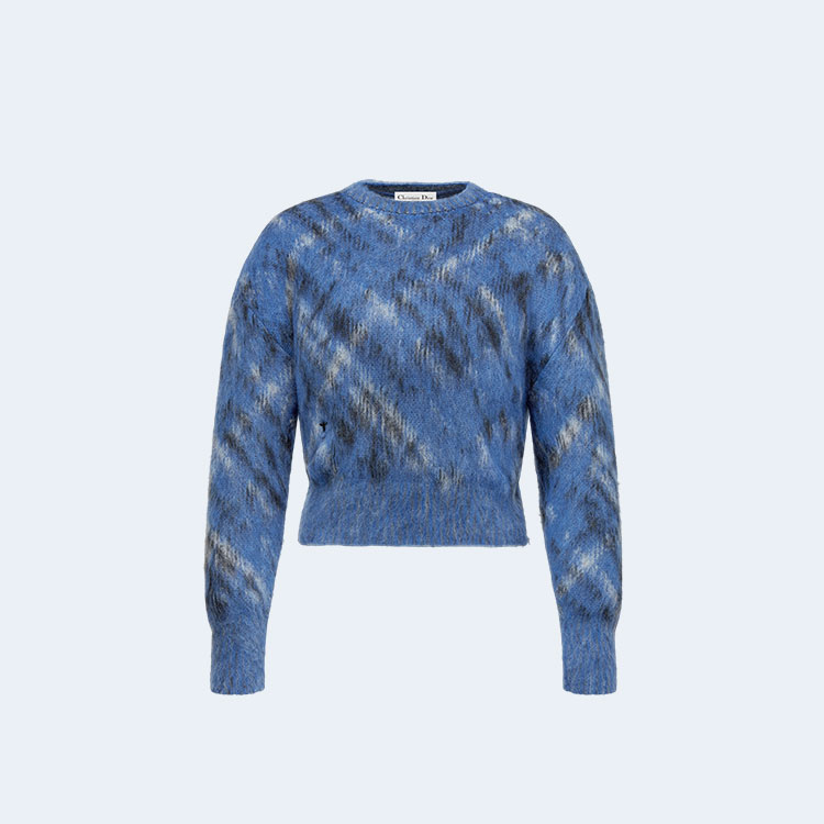 디올 모헤어 알파카 니트 스웨터