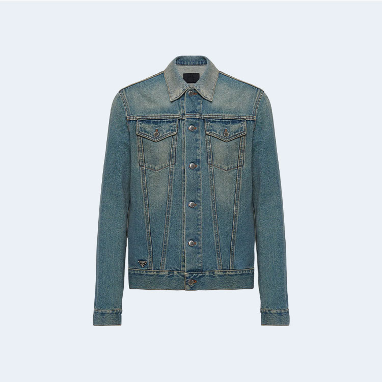 프라다 블러썸 데님 자켓